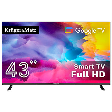 Televizor Smart Google TV Kruger Matz KM0243FHD-SA de 43 inch cu rezoluție Full HD