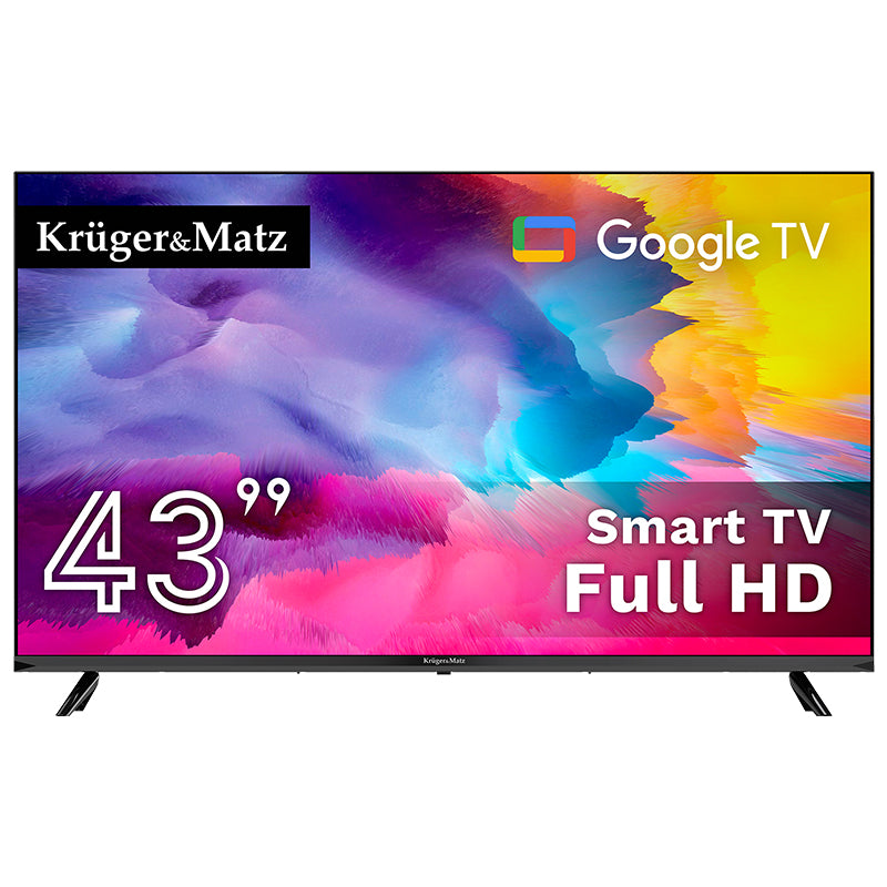 Televizor Smart Google TV Kruger Matz KM0243FHD-SA de 43 inch cu rezoluție Full HD
