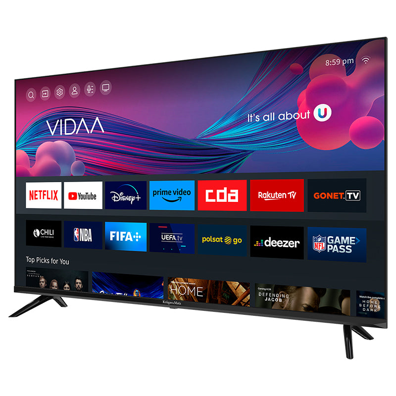 Televizor Smart VIDAA Full HD de 43 inch 108 cm KRUGER&MATZ KM0243FHD-V2