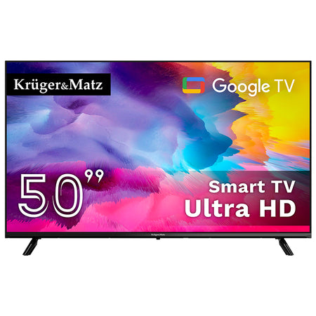Smart TV 50 inch Ultra HD Google TV, D-LED, Wi-Fi Kruger Matz KM0250UHD-SA