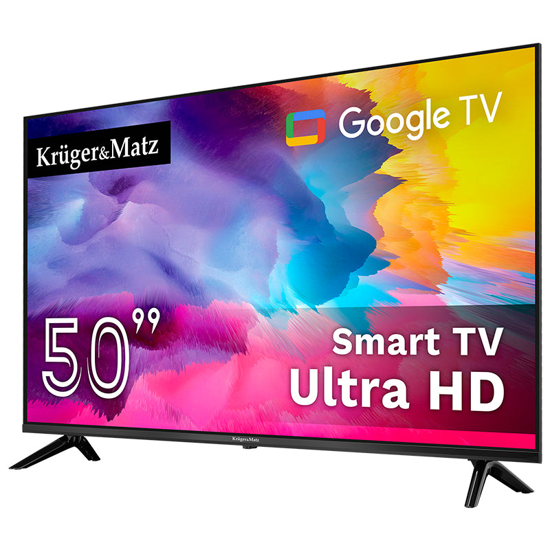 Smart TV 50 inch Ultra HD Google TV, D-LED, Wi-Fi Kruger Matz KM0250UHD-SA