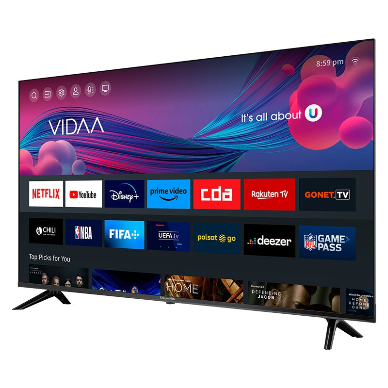Televizor Smart Ultra HD 4K 55 inch cu sistem VIDAA Kruger Matz KM0255UHD-V