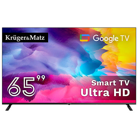 Televizor Smart Google TV Ultra HD 4K 65 inch (163 cm) Kruger Matz KM0265UHD-SA
