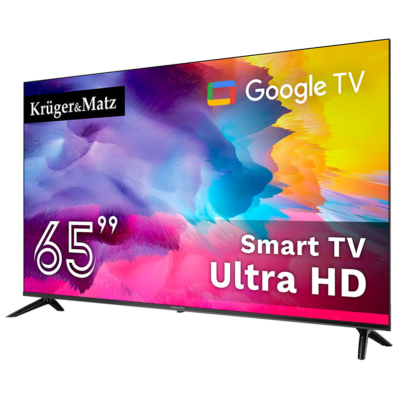 Televizor Smart Google TV Ultra HD 4K 65 inch (163 cm) Kruger Matz KM0265UHD-SA