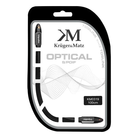 Cablu optic Toslink-Toslink de 1 m Kruger Matz KM0319
