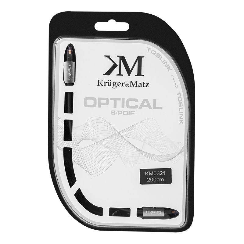 Cablu optic Toslink - Toslink de 2 m Kruger Matz KM0321