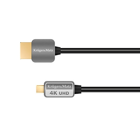 Cablu HDMI A - HDMI D 3 m pentru video și audio Kruger Matz KM0328