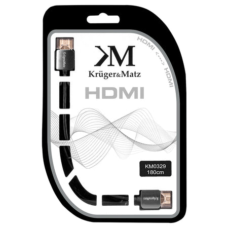 Cablu HDMI - HDMI cu suport 4K UHD de 1,8 m Kruger Matz KM0329