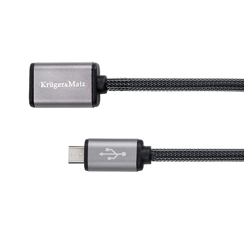 Cablu prelungitor USB mamă la micro USB tată de 1 m Kruger Matz KM0332