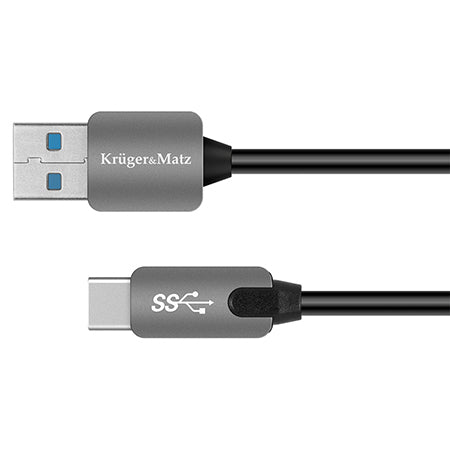 Cablu USB-A la USB-C 3.0 de 0,5 m cu viteză de 5 Gbps Kruger Matz KM0347