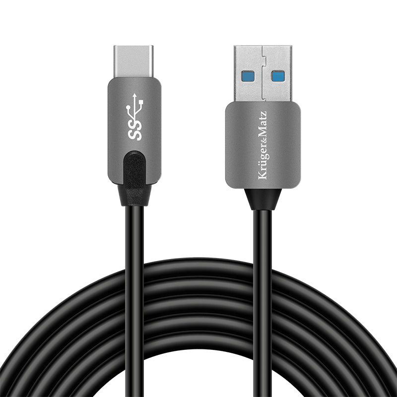 Cablu USB 3.0 tip A la USB tip C de 1 m cu transfer de 5 Gbps Kruger Matz KM0348
