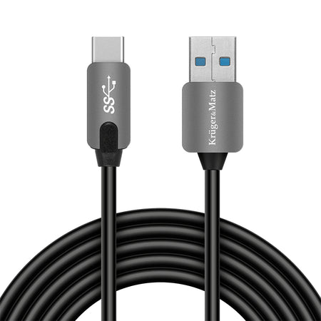 Cablu USB 3.0 tip A la USB tip C de 1 m cu transfer de 5 Gbps Kruger Matz KM0348