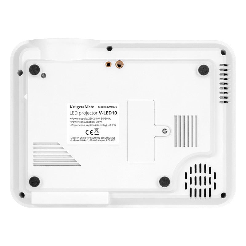Videoproiector LED cu rezoluție nativă 1280×720 px și intrări HDMI Kruger Matz V-LED10 KM0370