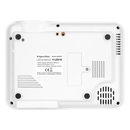 Videoproiector LED cu rezoluție nativă 1280×720 px și intrări HDMI Kruger Matz V-LED10 KM0370
