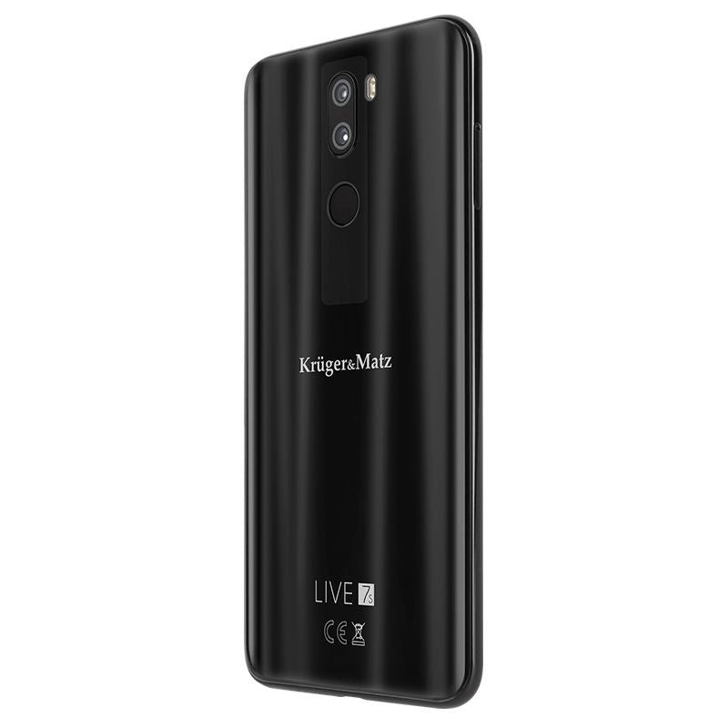 Smartphone Live 7S negru cu ecran de 6,18" Full HD+, 4 GB RAM și 64 GB memorie internă Kruger Matz KM0462-B