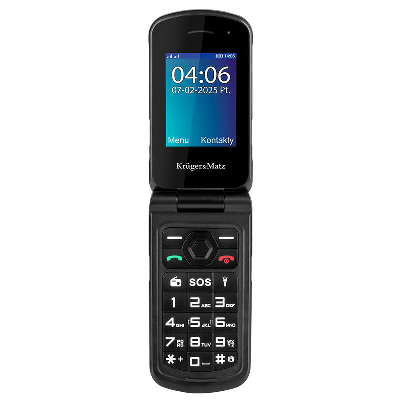 Telefon rugged flip IP68, dual SIM, USB-C, Kruger Matz KM0466