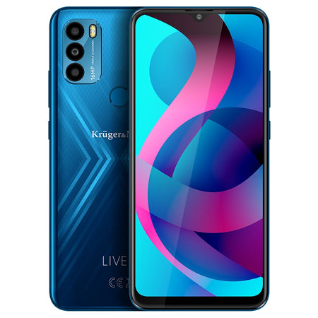 Smartphone LIVE 9 albastru cu ecran de 6,5 inch și memorie 4 GB / 64 GB Kruger Matz KM0497-BL
