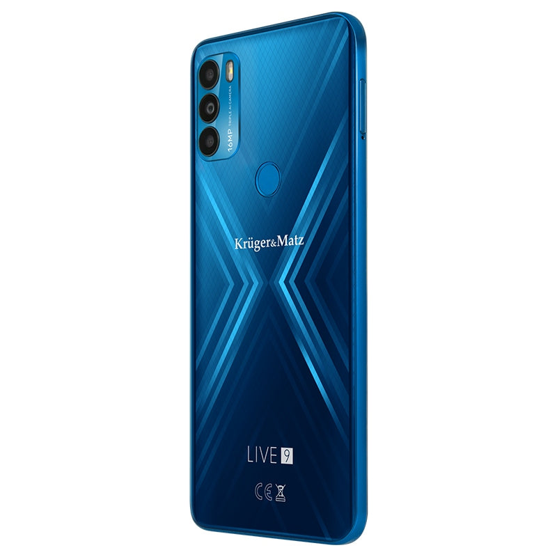 Smartphone LIVE 9 albastru cu ecran de 6,5 inch și memorie 4 GB / 64 GB Kruger Matz KM0497-BL