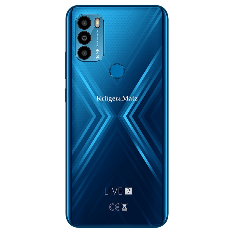 Smartphone LIVE 9 albastru cu ecran de 6,5 inch și memorie 4 GB / 64 GB Kruger Matz KM0497-BL
