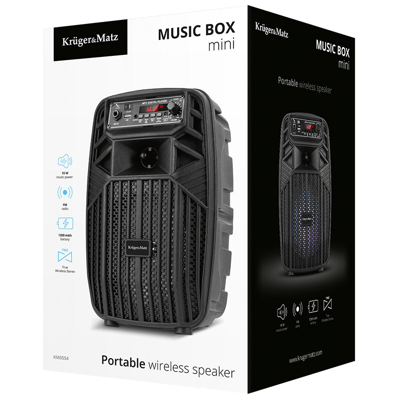 Boxă bluetooth portabilă Music box mini Kruger&Matz KM0554