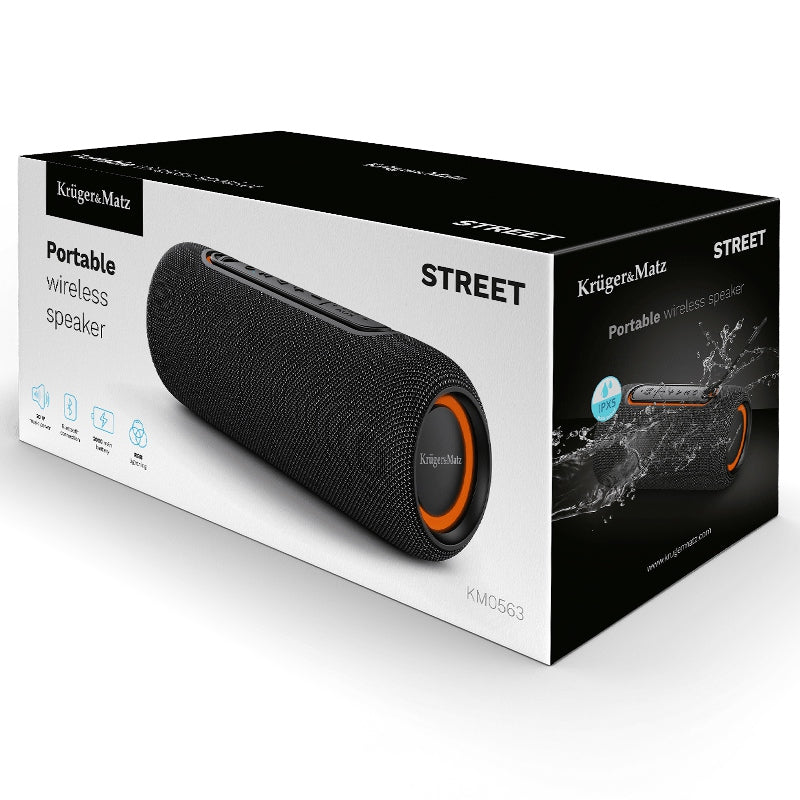 Boxă Bluetooth portabilă 20 W cu funcție TWS și protecție IPX5 Kruger Matz KM0563