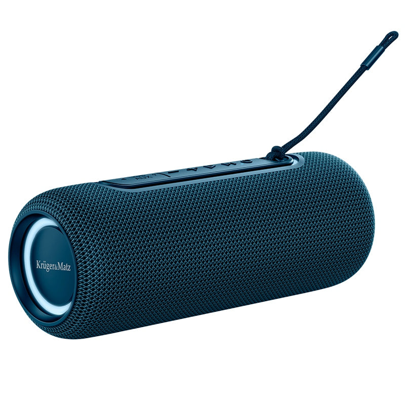 Boxă portabilă Bluetooth 5.0 albastră cu putere 20 W și protecție IPX5 Kruger Matz KM0564