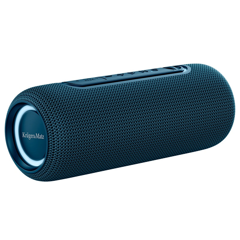 Boxă portabilă Bluetooth 5.0 albastră cu putere 20 W și protecție IPX5 Kruger Matz KM0564