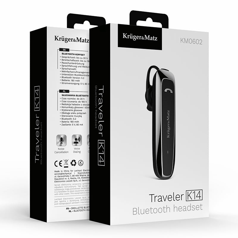 Headset bluetooth 5.2 K14 Kruger&Matz KM0602