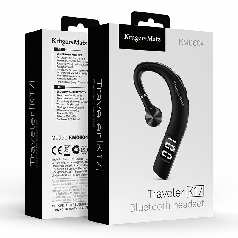 Headset bluetooth 5.2 K17 Kruger&Matz KM0604
