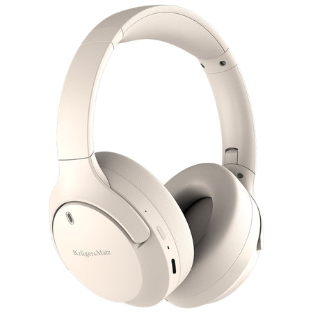 Căști wireless cu ANC STREET 4 și Bluetooth 5.4 bej Kruger Matz KM0676-BG