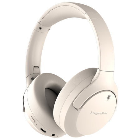 Căști wireless cu ANC STREET 4 și Bluetooth 5.4 bej Kruger Matz KM0676-BG