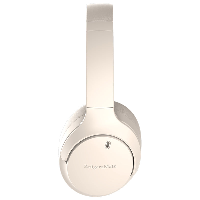 Căști wireless cu ANC STREET 4 și Bluetooth 5.4 bej Kruger Matz KM0676-BG