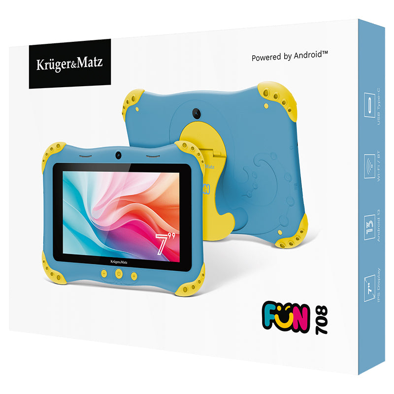 Tabletă copii Android 7 inch Fun708 Kruger&Matz KM0708-BL