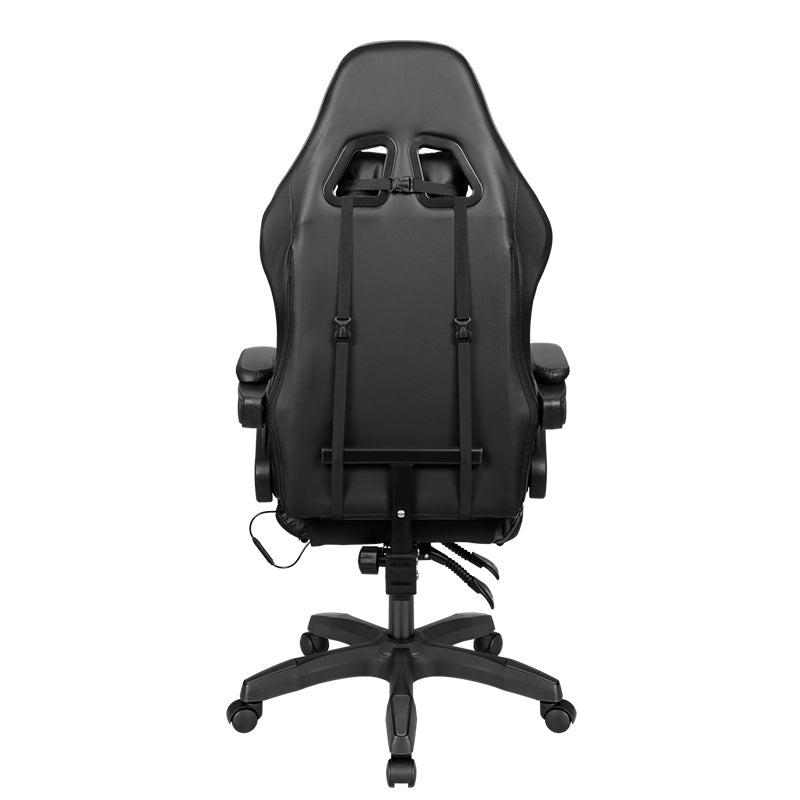 Scaun gaming GX-150 negru cu iluminare LED din piele ecologică Kruger Matz KM0790-BLED