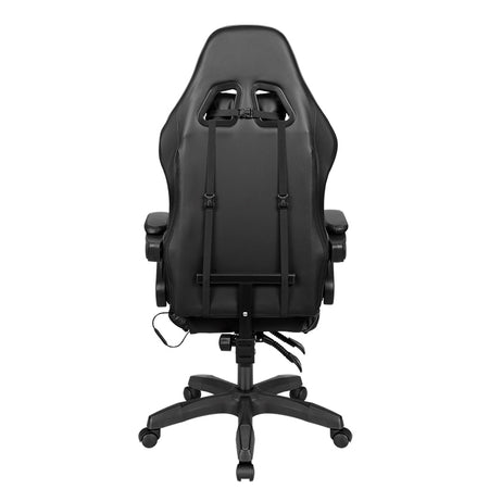 Scaun gaming GX-150 negru cu iluminare LED din piele ecologică Kruger Matz KM0790-BLED