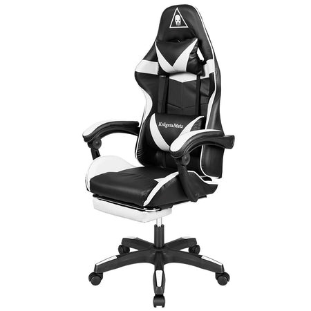 Scaun gaming GX-150 cu spătar reglabil la 145° și tapițerie din piele ecologică Kruger Matz KM0790-BW