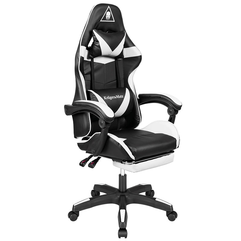 Scaun gaming GX-150 cu spătar reglabil la 145° și tapițerie din piele ecologică Kruger Matz KM0790-BW