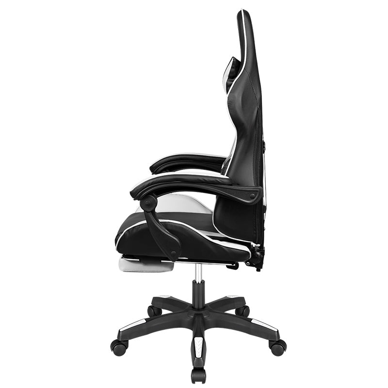 Scaun gaming GX-150 cu spătar reglabil la 145° și tapițerie din piele ecologică Kruger Matz KM0790-BW