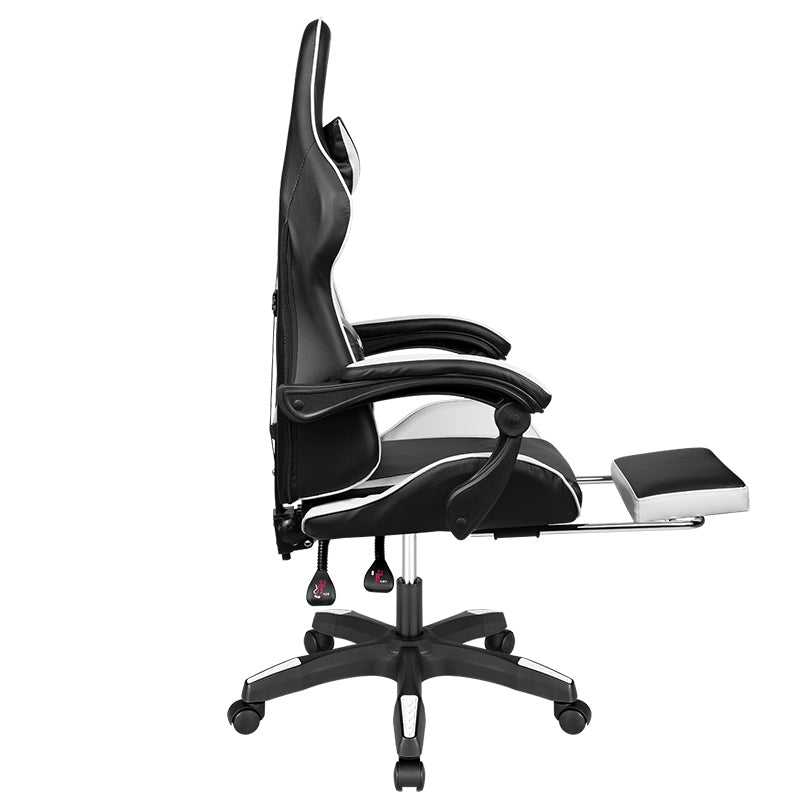 Scaun gaming GX-150 cu spătar reglabil la 145° și tapițerie din piele ecologică Kruger Matz KM0790-BW