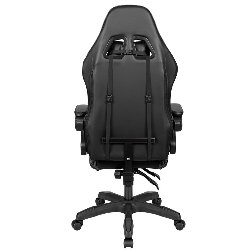 Scaun gaming GX-150 negru din piele ecologică cu spătar reglabil la 145° Kruger Matz KM0790-B