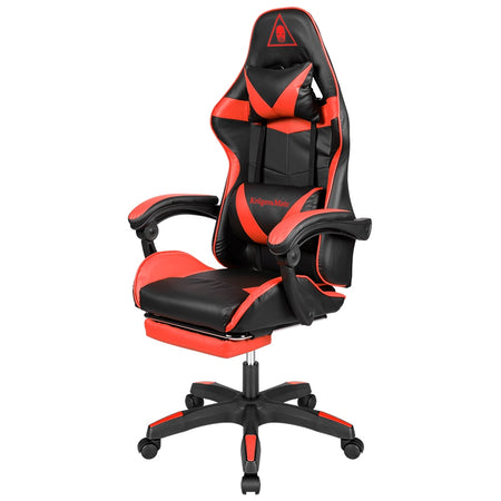 Scaun gaming GX-150 negru cu roșu din piele ecologică Kruger Matz KM0790-R