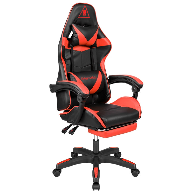 Scaun gaming GX-150 negru cu roșu din piele ecologică Kruger Matz KM0790-R