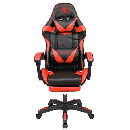 Scaun gaming GX-150 negru cu roșu din piele ecologică Kruger Matz KM0790-R