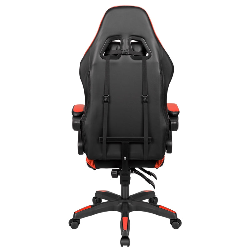 Scaun gaming GX-150 negru cu roșu din piele ecologică Kruger Matz KM0790-R