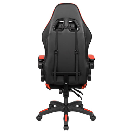 Scaun gaming GX-150 negru cu roșu din piele ecologică Kruger Matz KM0790-R