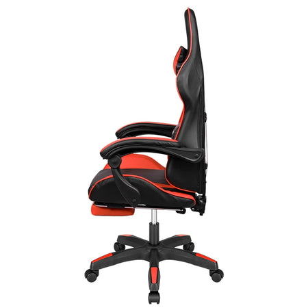 Scaun gaming GX-150 negru cu roșu din piele ecologică Kruger Matz KM0790-R