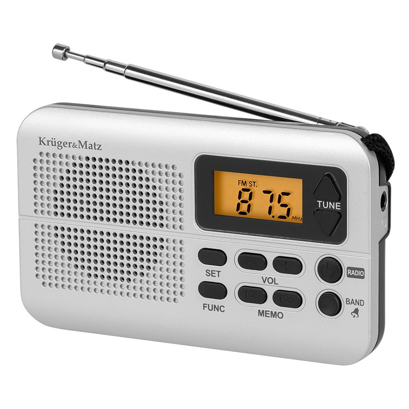 Radio portabil cu recepție AM/FM și memorie pentru 20 de stații Kruger Matz KM0819