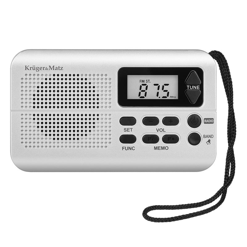 Radio portabil cu recepție AM/FM și memorie pentru 20 de stații Kruger Matz KM0819