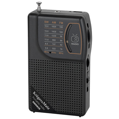 Radio portabil analog cu benzi AM, FM și SW Kruger Matz KM0829
