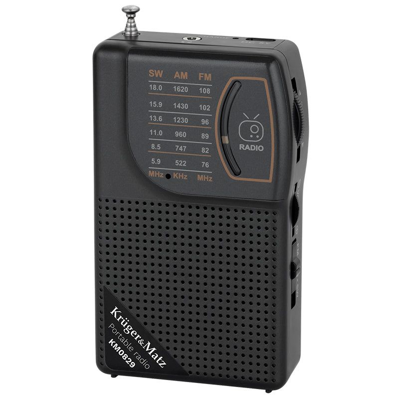 Radio portabil analog cu benzi AM, FM și SW Kruger Matz KM0829
